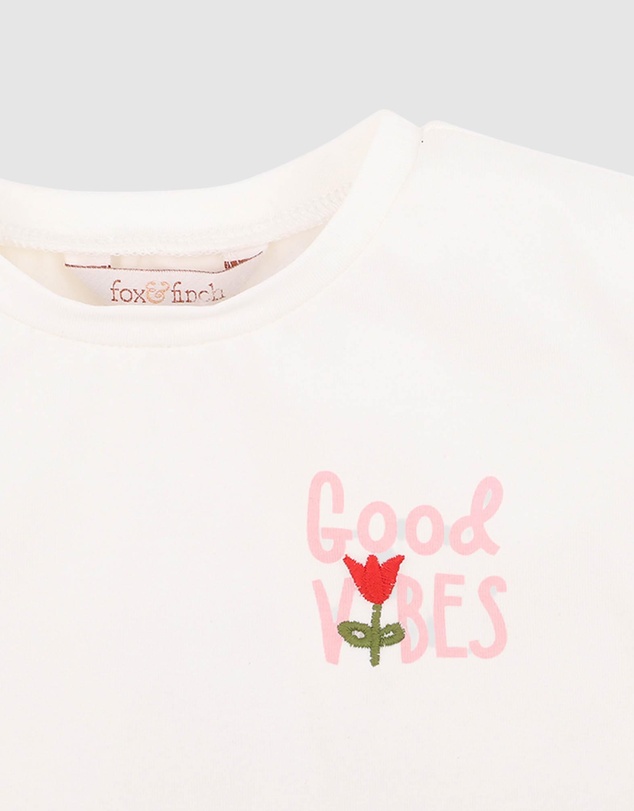 Fox & Finch - Sundae Organic Good Vibes Tee - Kids