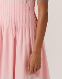 Tussah - Maysen Linen Blend Pintuck Midi Dress