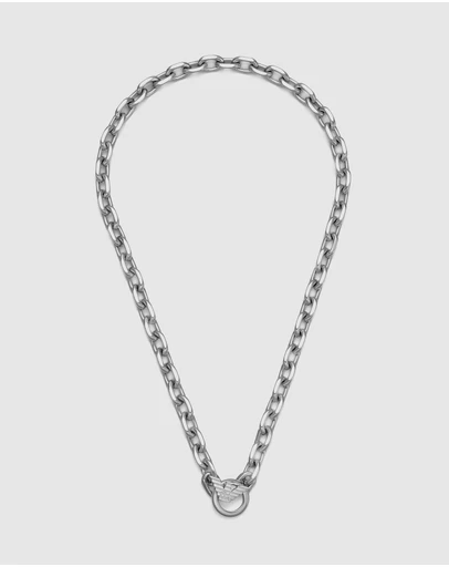 Emporio Armani - Emporio Armani Silver-Tone Necklace