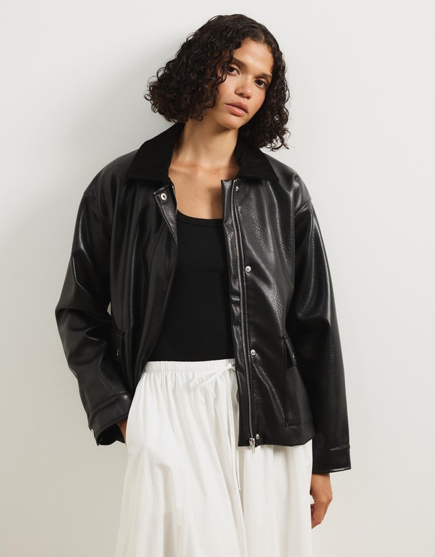 Atmos&Here - Mabel Leather Look Jacket