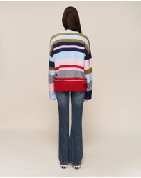 Guizio - Oversized Stripe Knit Jumper