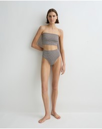 BONDI BORN - Poppy Bikini Bottom - Mocha Dot (Embodee™)