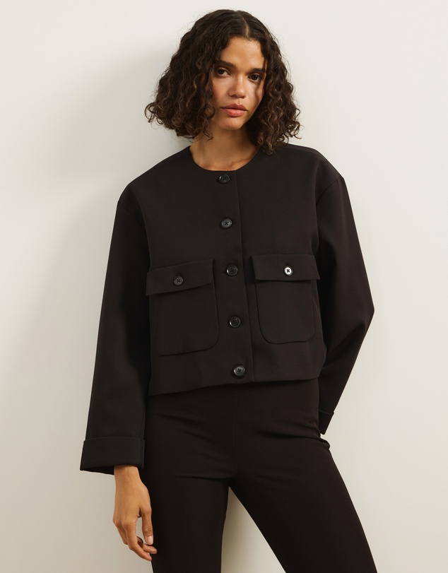 Atmos&Here - Sorelle Cropped Tailored Jacket