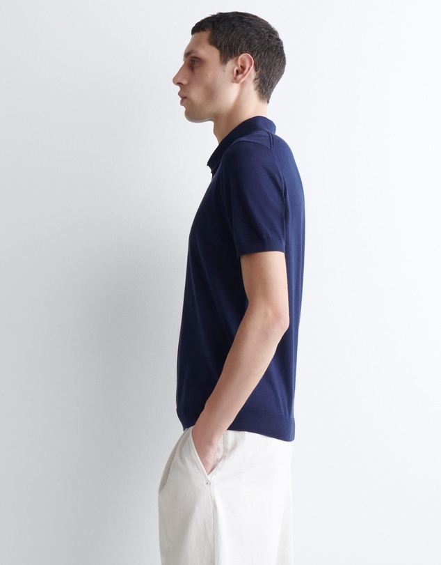 COS - Slim Knitted Silk Polo Shirt