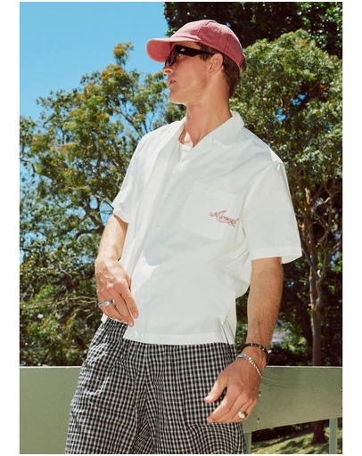Arvust - Varsity Cropped Short Sleeve Shirt