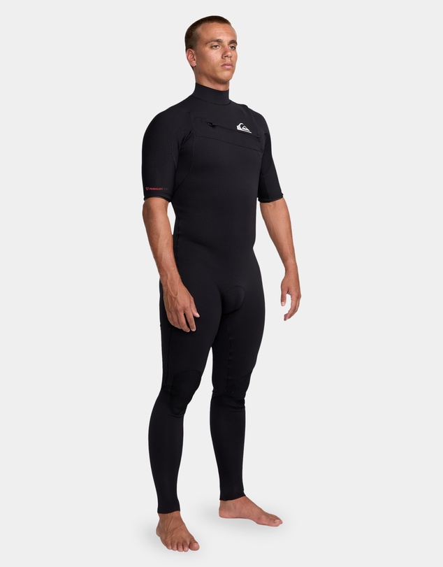 Quiksilver - Mens 2/2mm Highline Short Sleeve Chest Zip Wetsuit