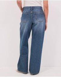 Calli - Tyla Mid Rise Baggy Jeans