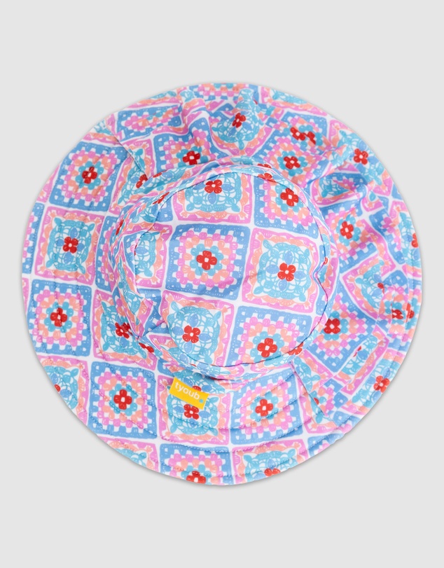 Tyoub - Tyoub Ruffle Sun Hat Petal Patchwork