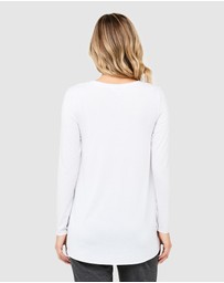 Ripe Maternity - Raw Edge Nursing Top