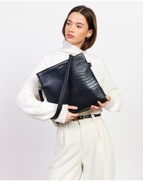 SABEN - Beatrice Shoulder Bag Black Croc