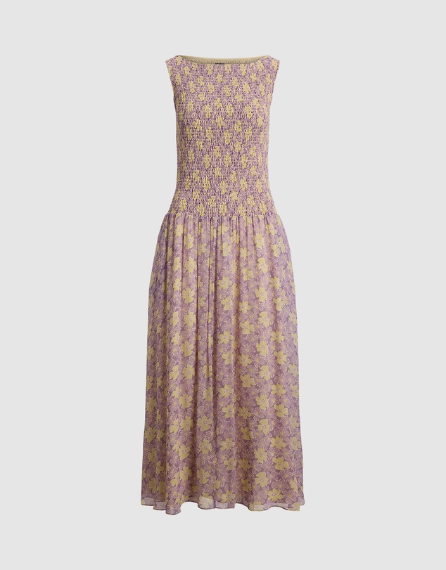 Polo Ralph Lauren - Floral Smocked Crinkled Dress - The ICONIC Exclusive