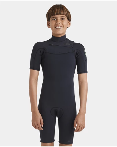 Quiksilver - Boys 8 to 16 2/2mm Everyday Sessions Chest Zip Springsuit
