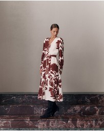 Trenery - Roselle Shirt Dress in Red Mahogany