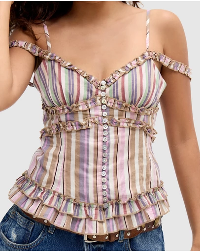 BDG By Urban Outfitters - Stevie Off Shoulder Cami