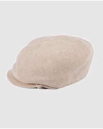 Max Alexander - European Made Beige Wool Beret Cap