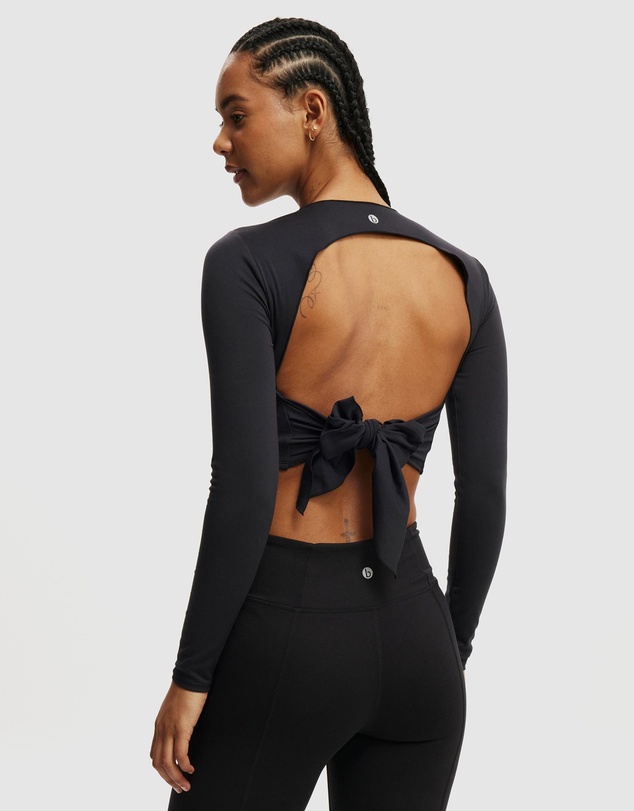 Cotton On Body Active - Open Tie Back Longsleeve