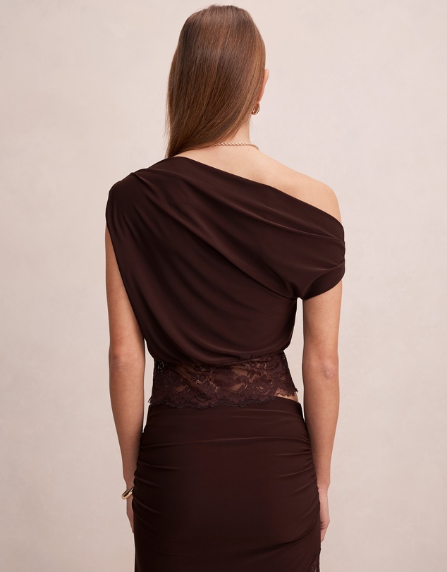 Forever New - Quinn Tipped Lace Top