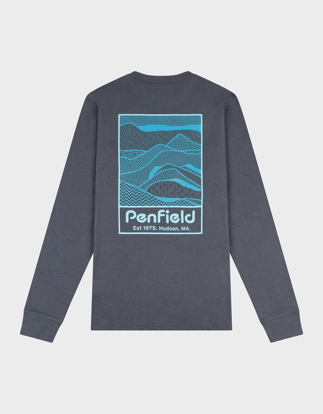 Penfield - Sketch Mountain Back Graphic Long Sleeve T-Shirt