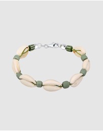 Kuzzoi - ICONIC EXCLUSIVE - Bracelet Male Nylon with Cowrie Shell 925 Sterling Silver