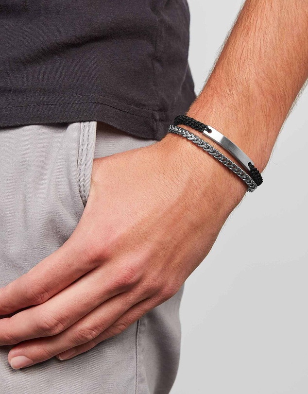 Fossil - Vintage Casual Silver Tone Bracelet