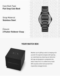 Armani Exchange - Black Chronograph Watch
