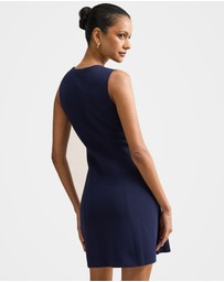 Forever New Petite - Lucienne Petite Fit and Flare Knitted Mini Dress