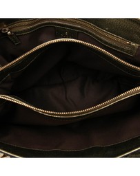 Pre-Loved by Azura Reborn - Pre-Loved Metallic Calfskin Metal Bamboo Handbag