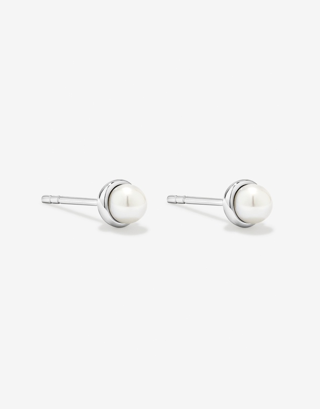 Michael Hill - Cultured Freshwater Pearl Stud Earrings in Sterling Silver