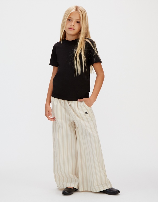 Calvin Klein Jeans - Girls Relaxed Striped Poplin Pants