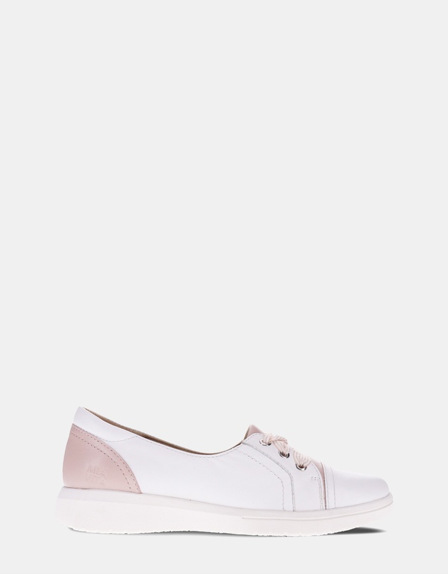 Mia Vita - Bridgette Slip-On Casual Sneaker - White/Blush
