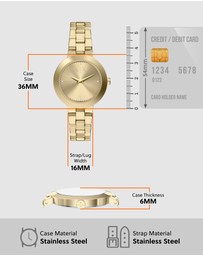 Armani Exchange - Gold Tone Analogue Watch