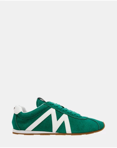 Steve Madden - Countdown Green Suede Sneakers