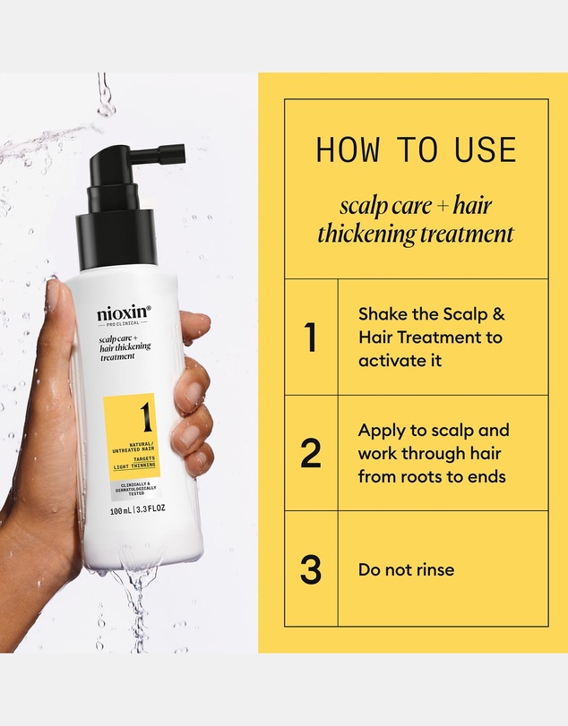 Nioxin - Nioxin System 1 Scalp + Hair Thickening Treatment - Serum For Natural Hair With Light Thinning, 100ml