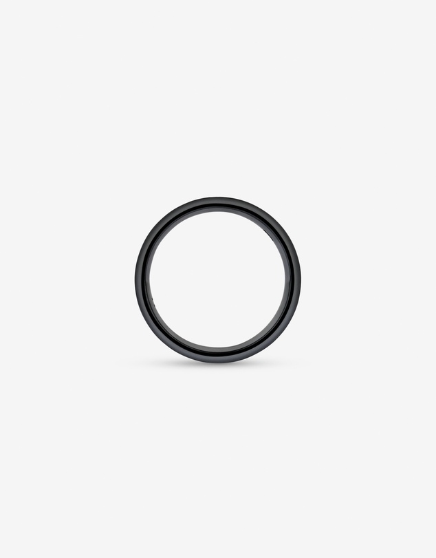 Michael Hill - 8mm Brushed Flat Wedding Band in Black Titanium