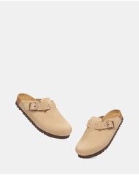EVERAU - Australian Shepherd Ugg Berrin Cow Suede Upper Loafer Oxfords Flats