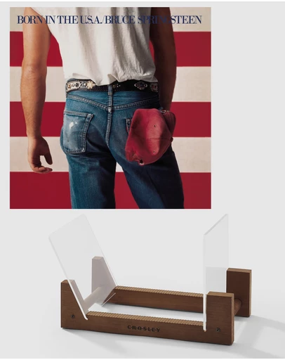 Sony Music - Bruce Springsteen Born In The U.S.A Vinyl Album & Crosley Record Storage Display Stand