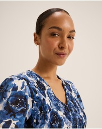 Review - Elizabeth Shirred Peplum Top