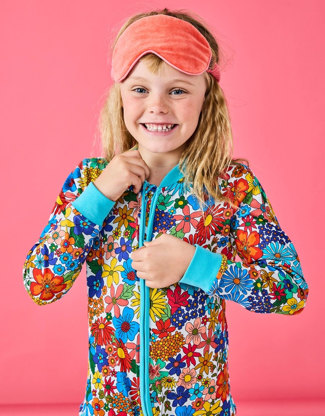 Kip&Co - Winter Fields Organic Cotton Pyjama Onesie -Kids-Teens