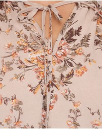 Petal & Pup - Caecilia Frill Top - Beige Floral