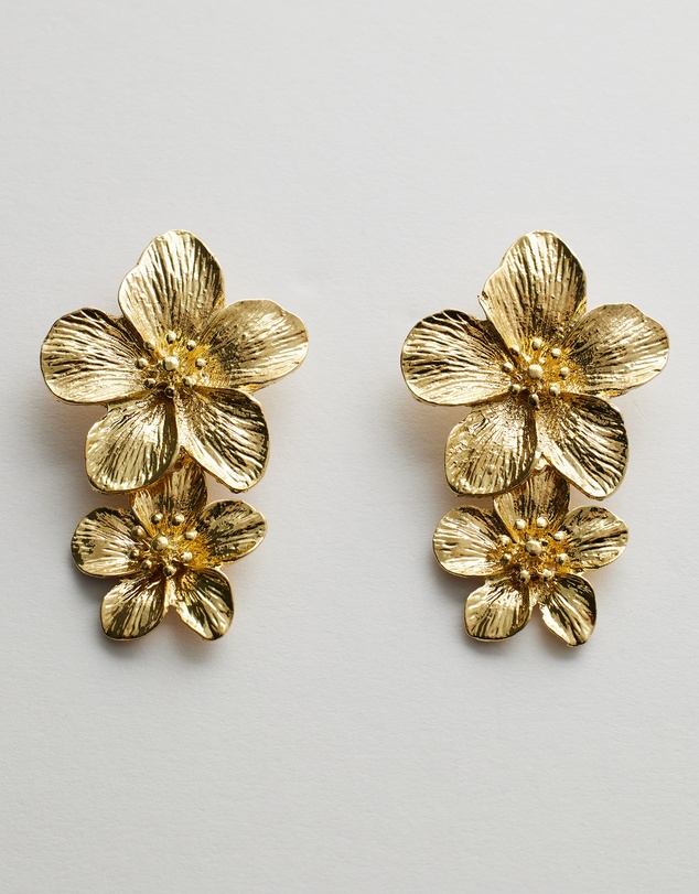 Moira Hughes - The White Label - Lisa Flower Earrings