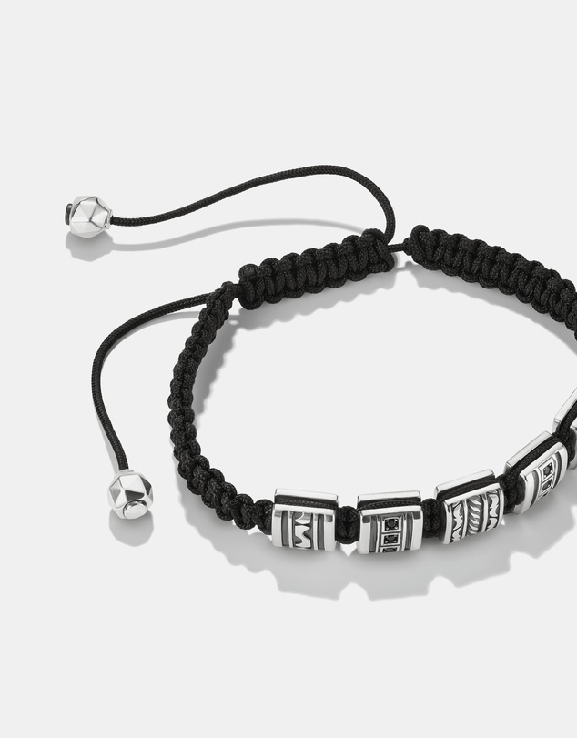THOMAS SABO - THOMAS SABO Macrame Bracelet with Black Zirconia Stones
