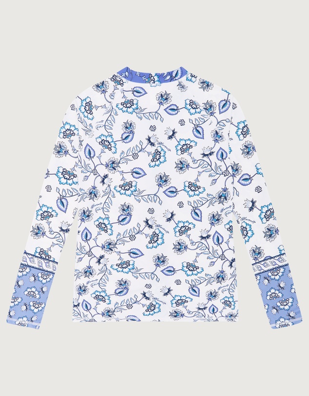 Bluesalt Beachwear - Boho Set Girls Long Sleeve Rash Top with Matching Bikini - Kids-Teens