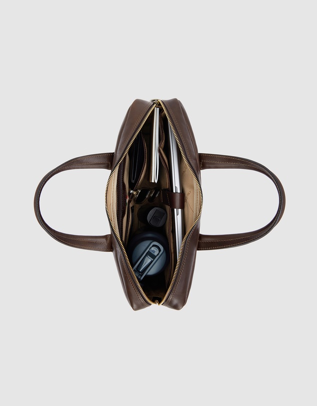 Republic of Florence - The Tokyo Matt Chocolate Briefcase