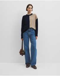 Country Road - Colour Block Merino Knit