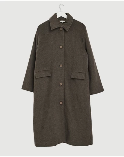 Revibe - Repaired AERE Cassie Wool Blend Coat - AU 12