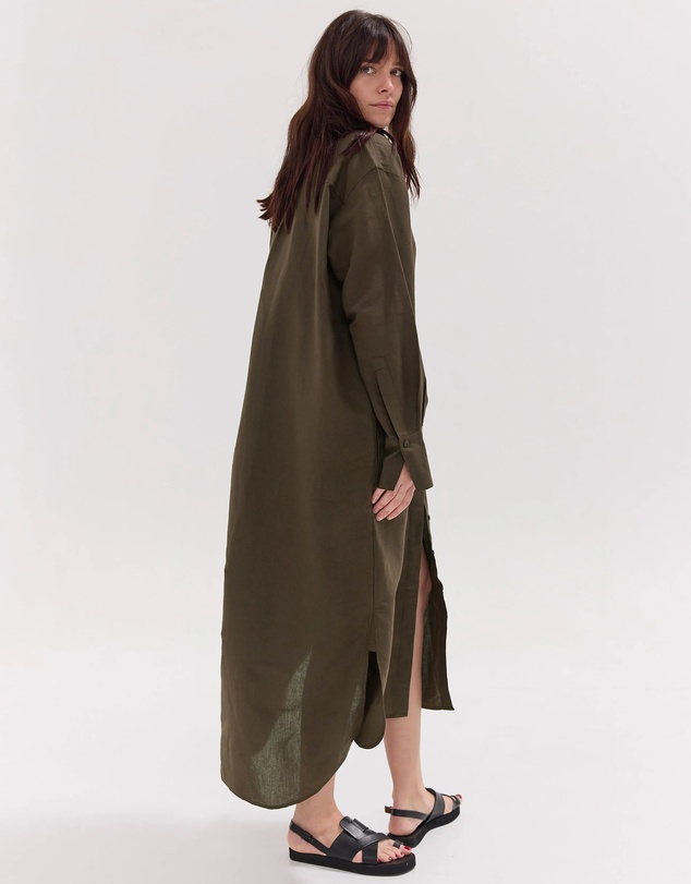 Cloth & Co. - The Shirt Dress | Olive