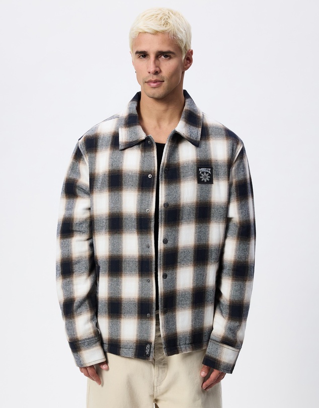 Thrills - Stagger Cropped Flannel Jacket