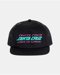 Santa Cruz - Multi Split Strip Trucker Cap - Teens