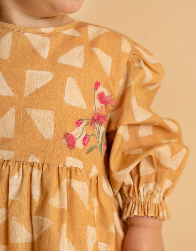 Fox & Finch - Winter Vacay Emb. Dress - Babies
