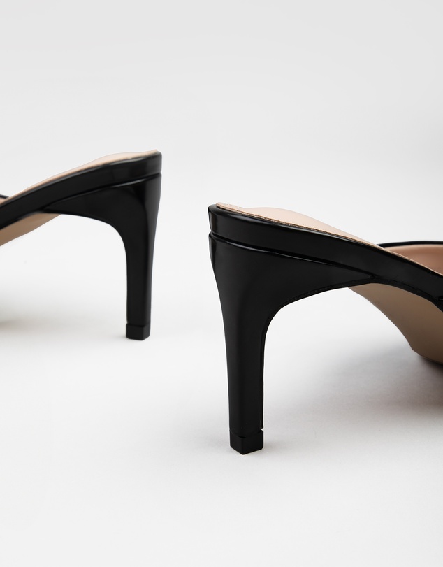 RAID - Miko kitten heeled mules in Black